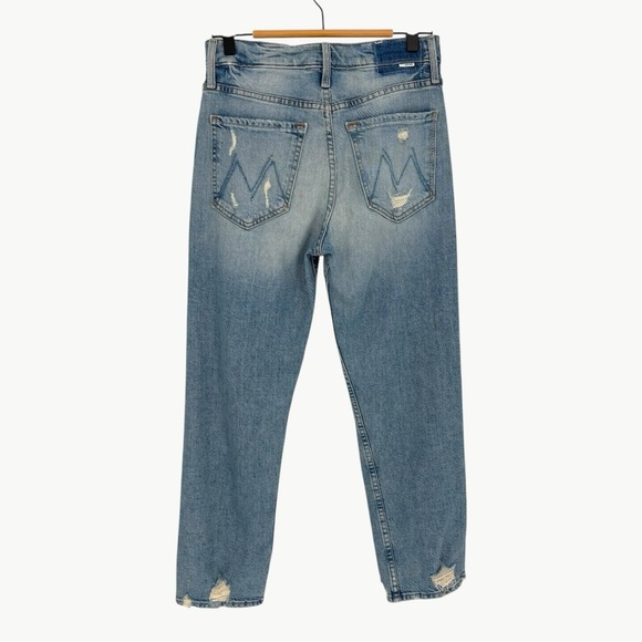 MOTHER The Tomcat High Rise Cropped Straight Jeans in The Confession | Sz 26 - Picture 4 of 16